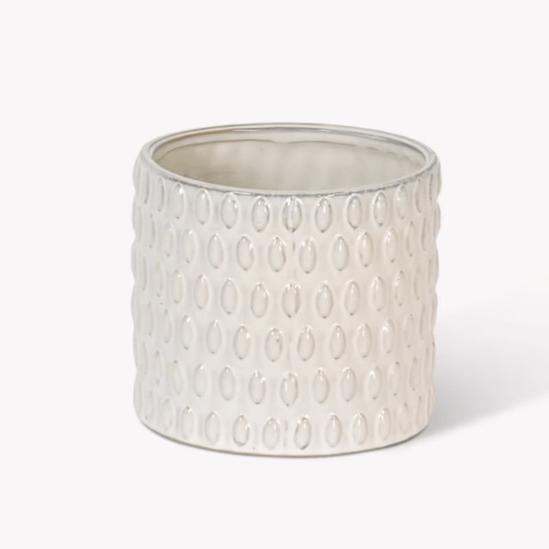 Blewbury Bobble Pot in White|10cm|13cm|16cm