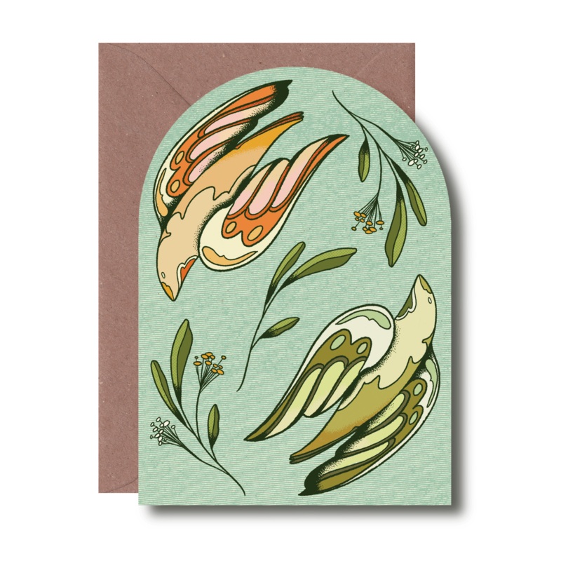 Perfect Pair Arch Greetings Card
