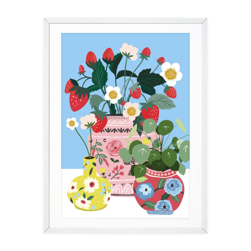 Strawberry Bunch A4 Print