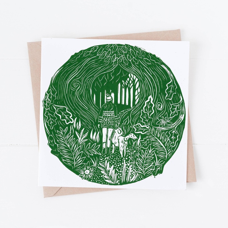 Woodland Walkers Greetings Card