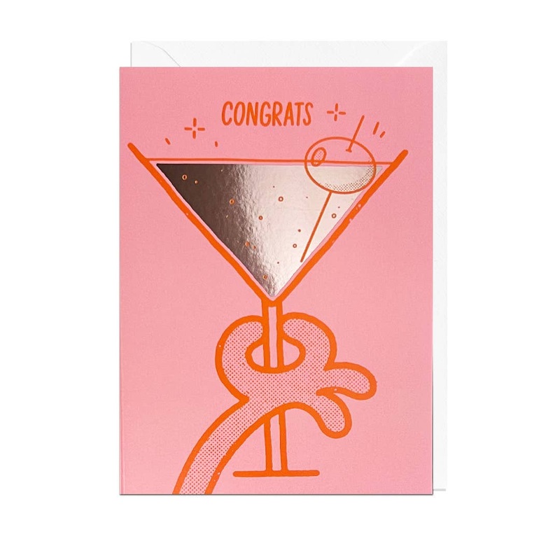 CONGRATS FOIL Greetings Card|11.4 x 16.2cm