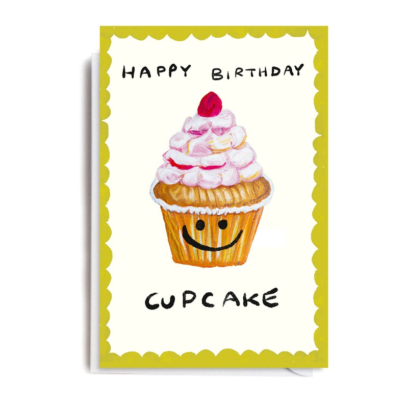 HAPPY BIRTHDAY CUPCAKE Greetings Card