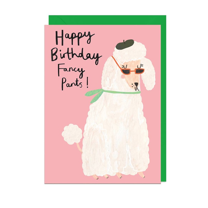 HAPPY BIRTHDAY FANCY PANTS Greetings Card