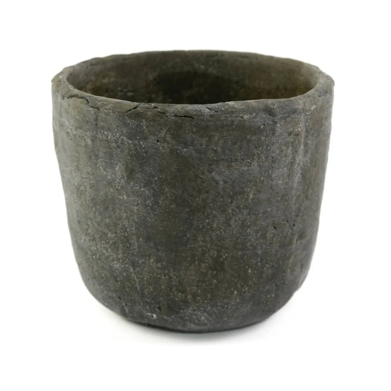 Iron Stone Grey Pot|22cm|Grey