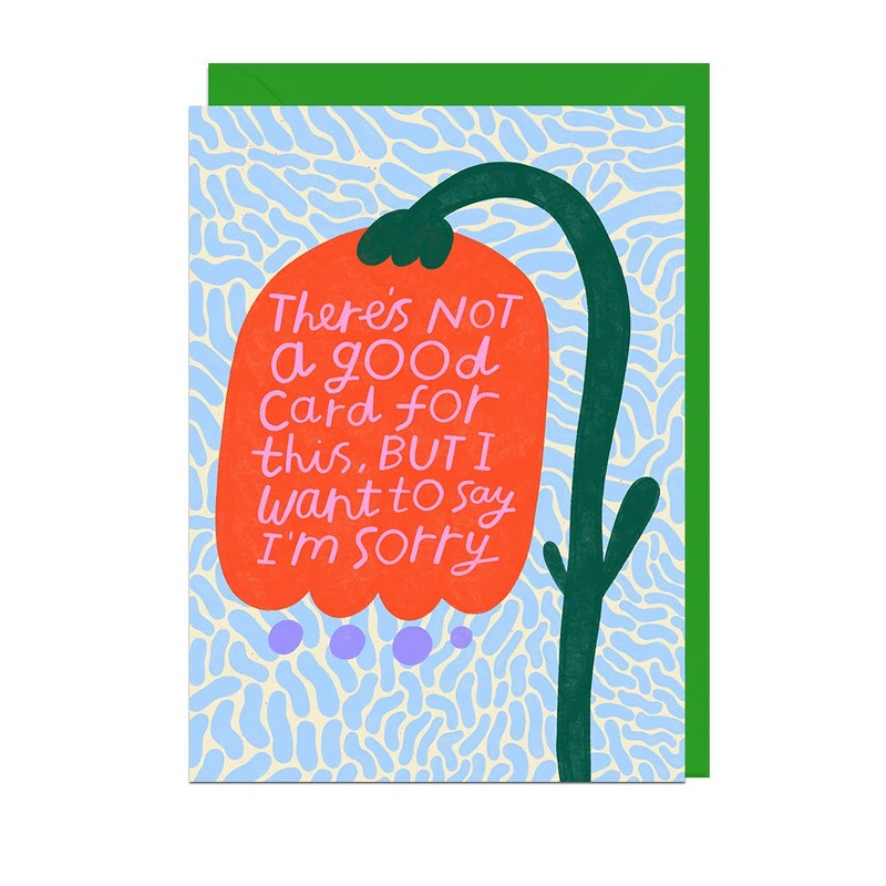 SORRY FLOWER Greetings Card