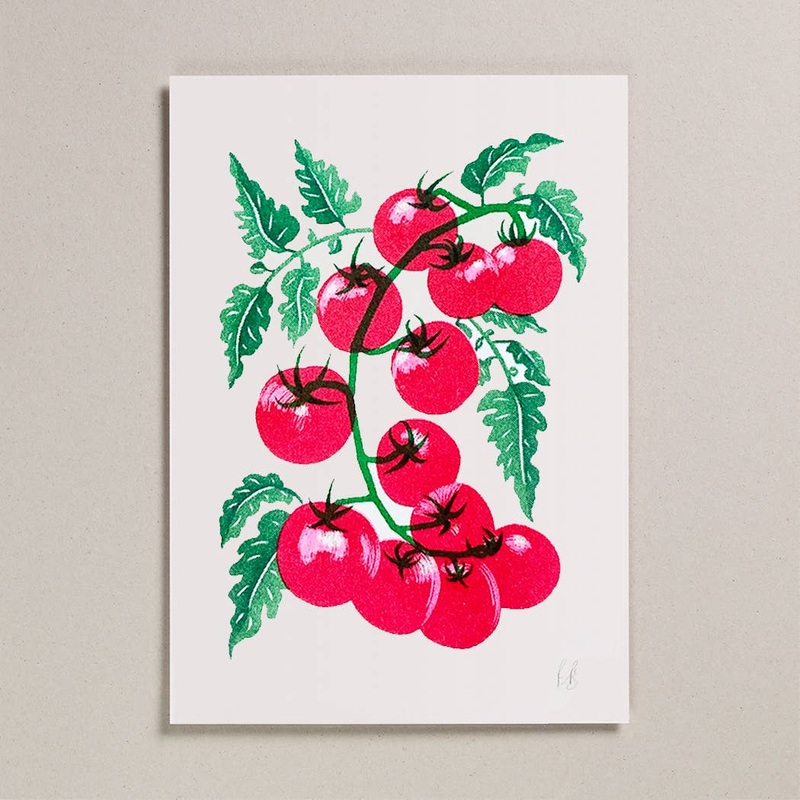 Tomatoes Risograph A4 Print|A4
