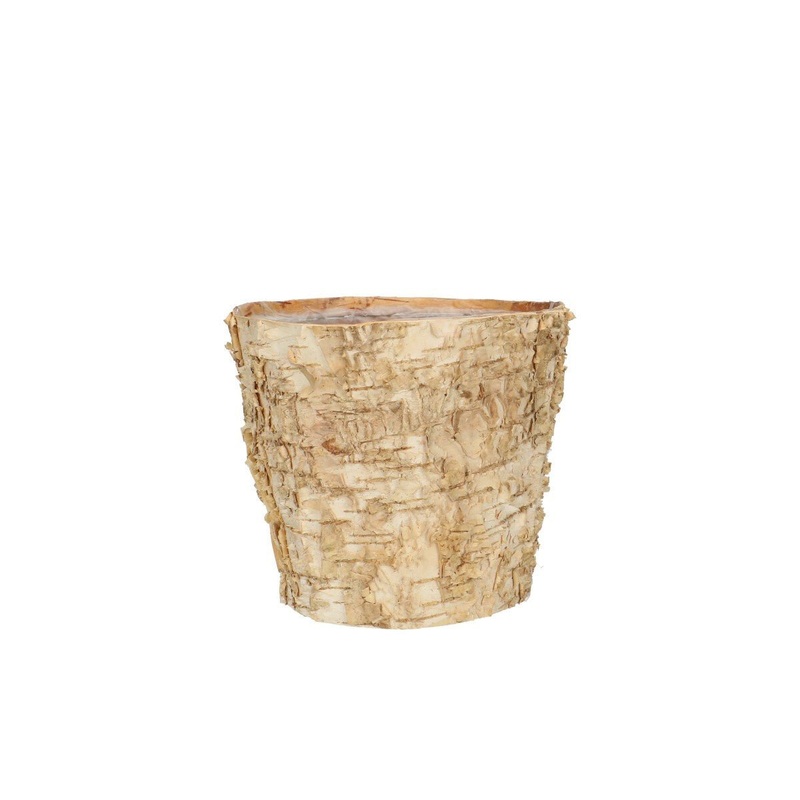 Wooden Birch Bark Planter Hire  Various Sizes