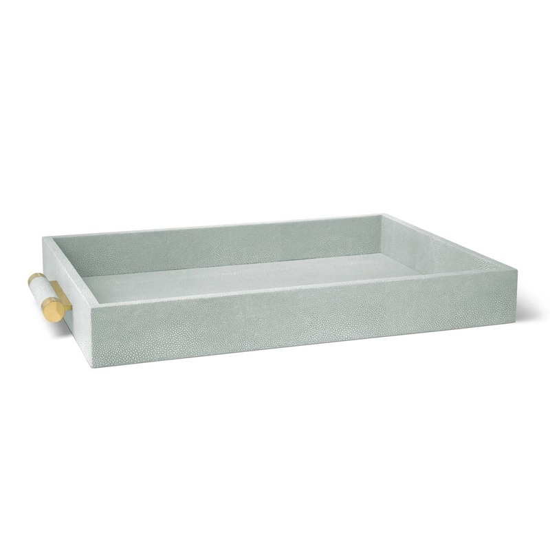 Shagreen Serving Tray Mist