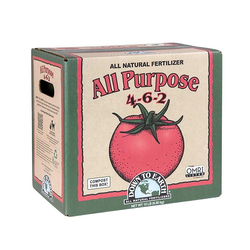 Down To Earth Organic All Purpose Fertilizer – 15lbs