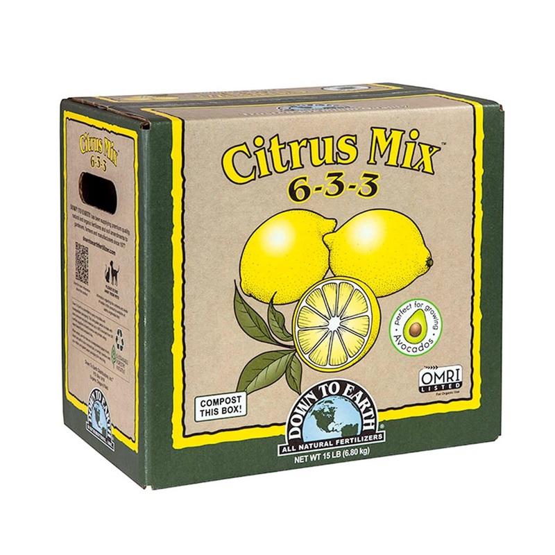 Down To Earth Organic Citrus Mix Fertilizer – 15lbs