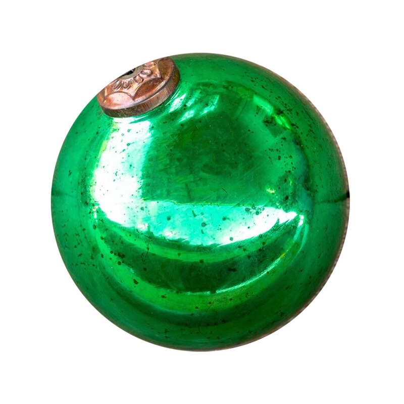 Antique Shiny Emerald Ornament Xl