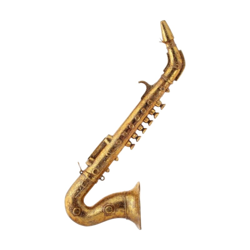 Gilded Saxophone Ornament – 17