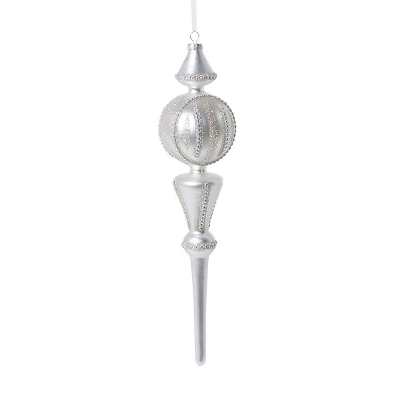 Pearlescent Rhinestone Ornament
