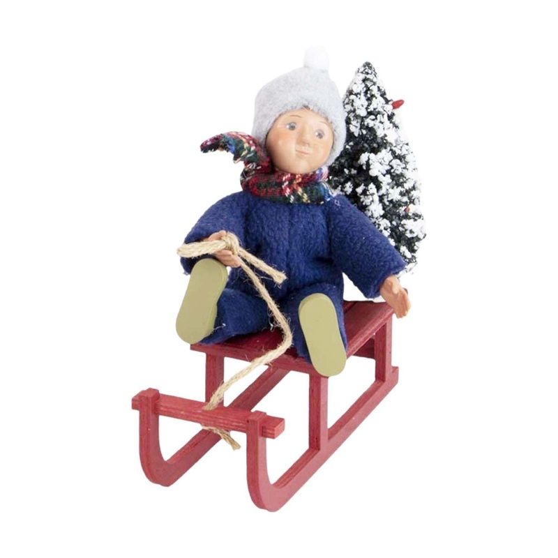 Toddler on Sled Caroler – 6 Tall