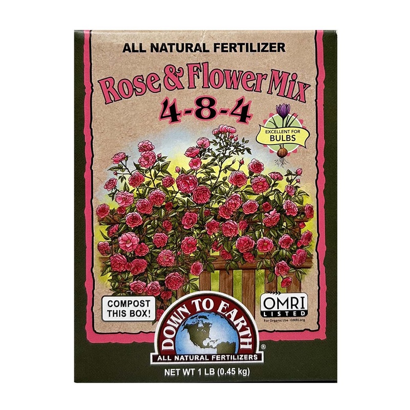 Down To Earth Organic Rose & Flower Fertilizer – 1lbs