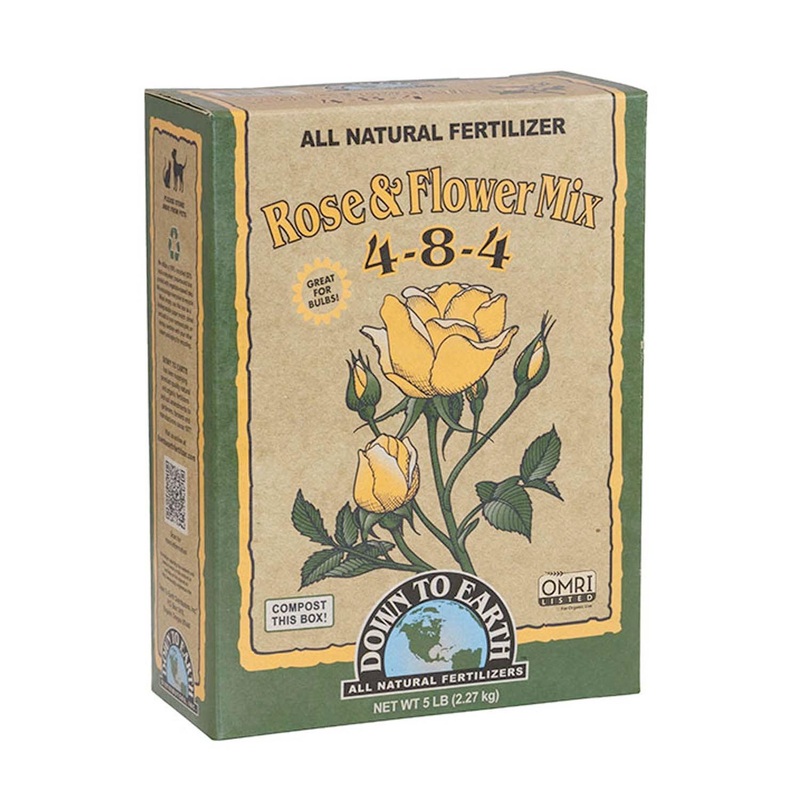 Down To Earth Organic Rose & Flower Fertilizer – 5lbs