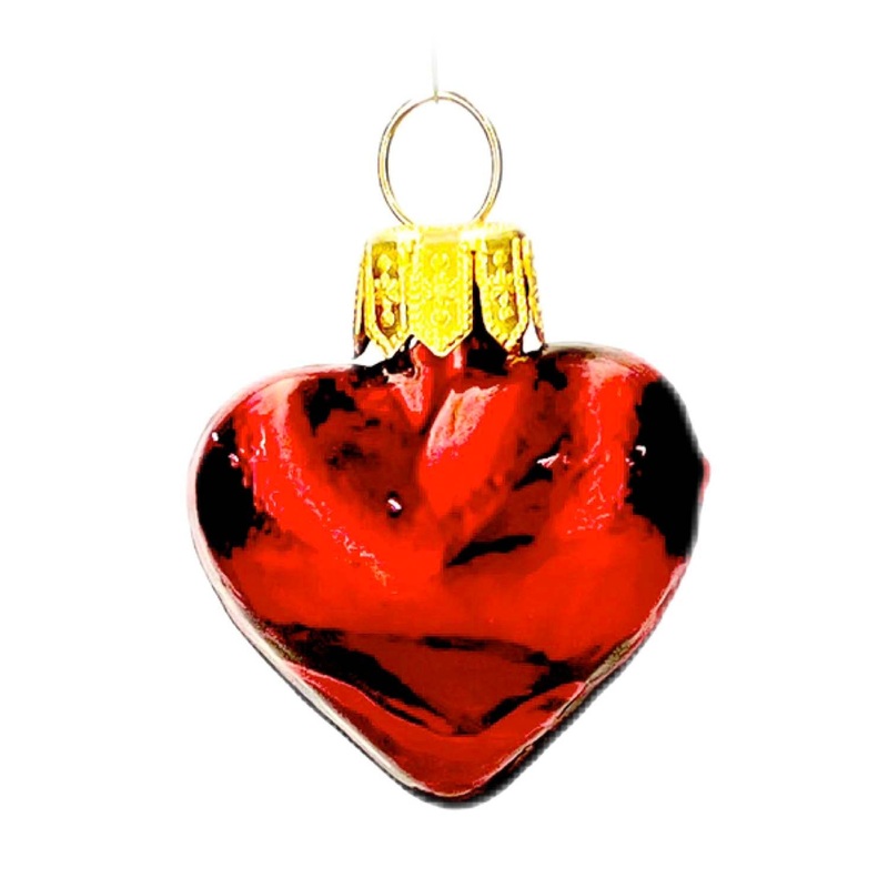 Mini Mini Red Heart Ornament – 2