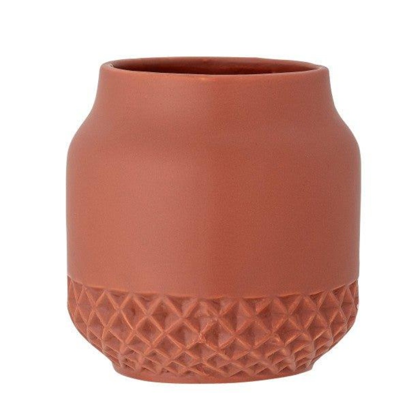 Holden Warm Brown Stoneware Pot by Bloomingville