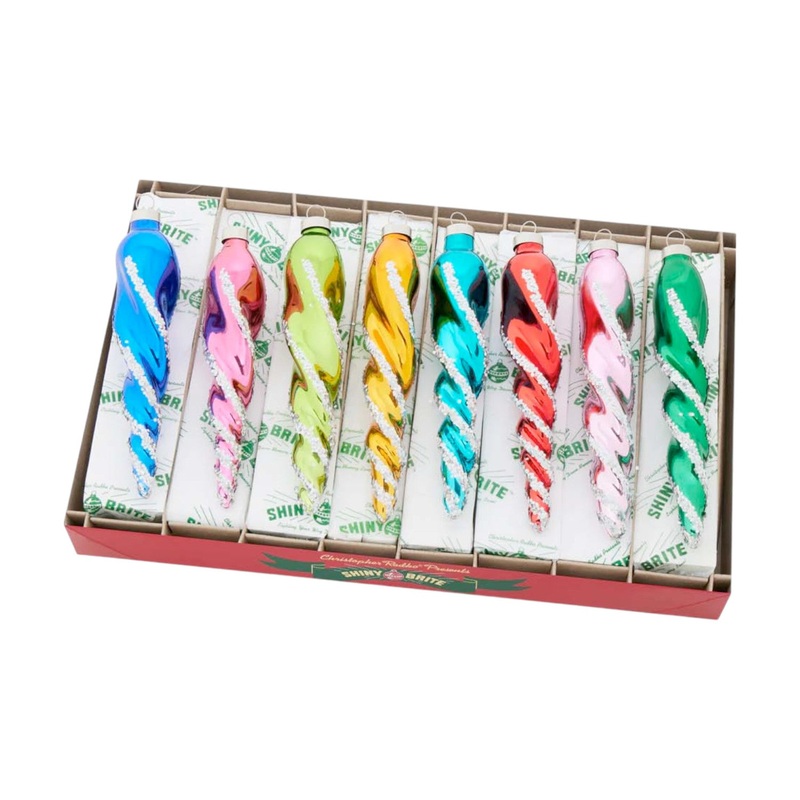 Confetti 8 6 Glass Icicles