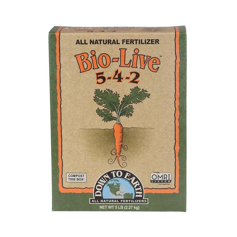 Down To Earth Organic Bio Live Fertilizer – 5lbs