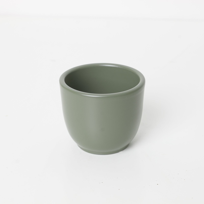 Tusca Green Ceramic Pot|7.5cm|Green