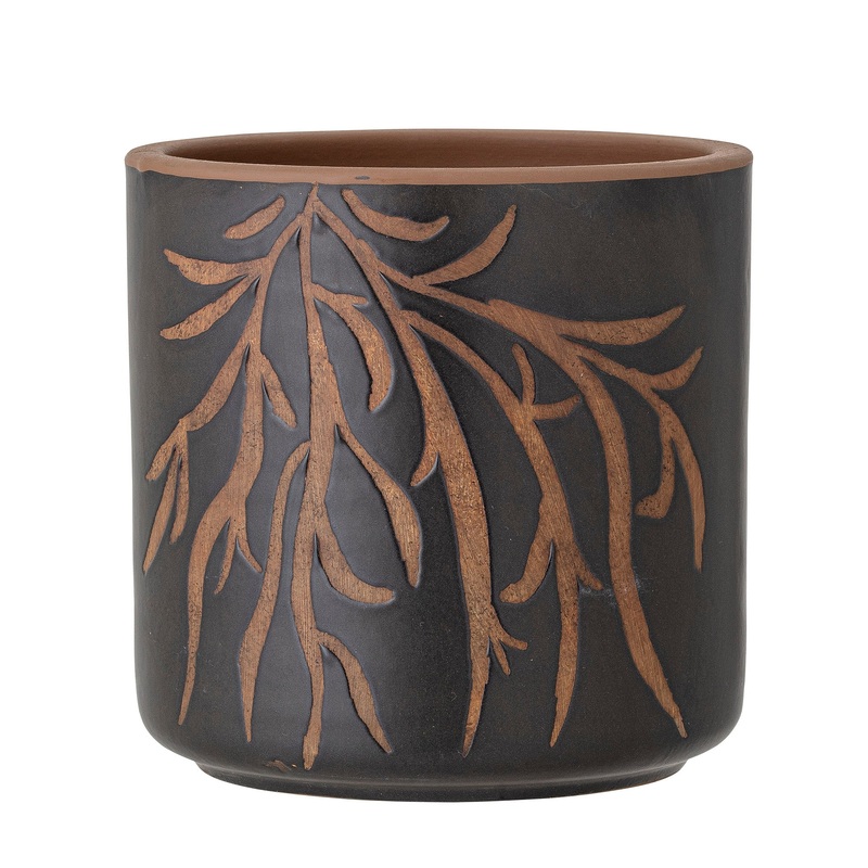 Dres Deco Black/Terracotta Pot