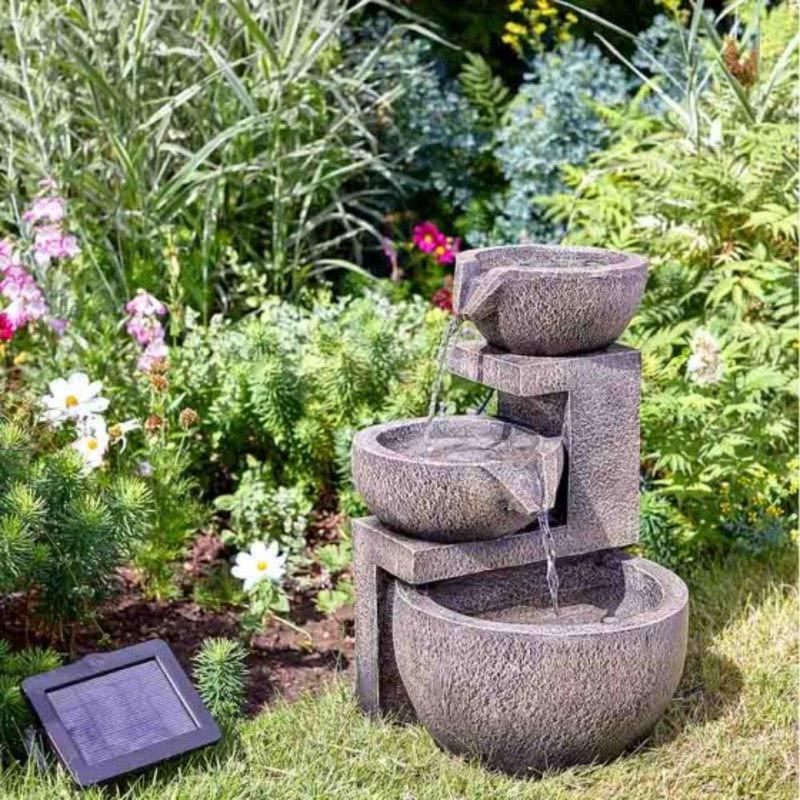 Genoa Cascade Solar Powered Water Feature