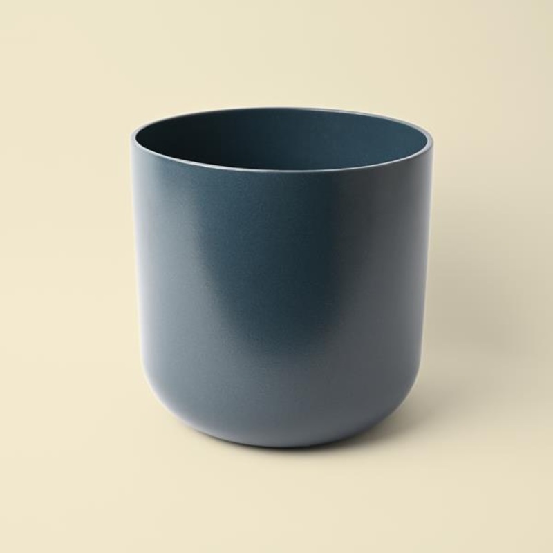 LISBON PLANTER NAVY H13.5CM D13.5CM