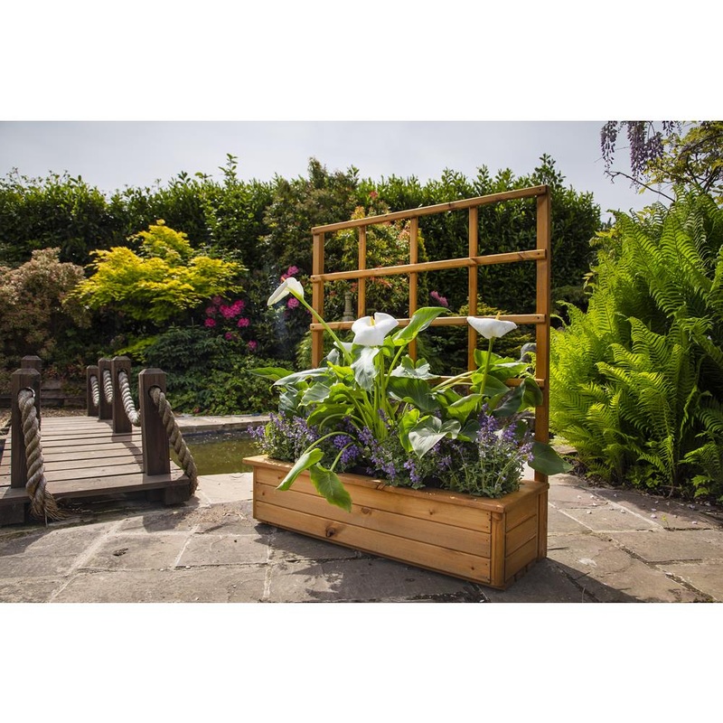 Gorran Planter with Lattice back – Large