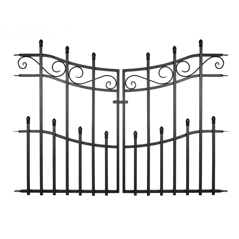 PROMO Mini Kensington Finial Gate – Black – H76 x W93cm